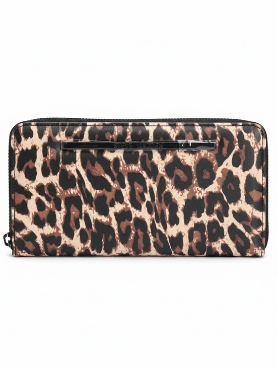 Steve Madden Handbags - Steve Madden Leopard Print Wristlet Clutch in Beige, Brown & Black